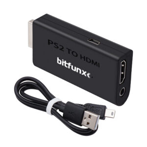 Bitfunx Sony Playstation 2 HDMI Converter Adapter With 3.5mm Audio Out
