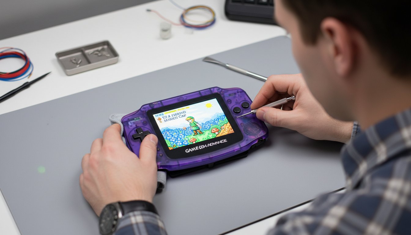Game Boy Advance IPS Screen Mod UK The Ultimate 2026 Guide Hero Image