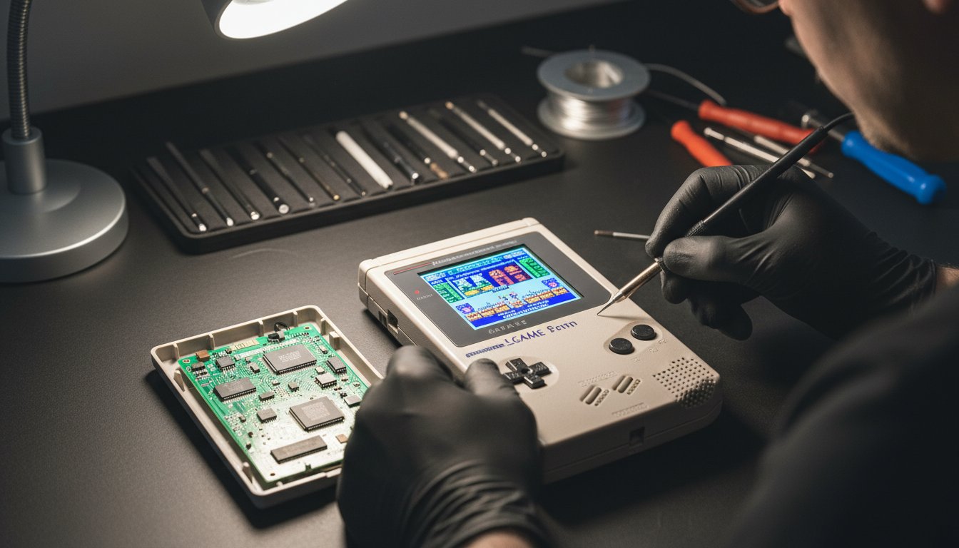 Game Boy Modification Service UK Transform Your Classic Handheld Hero Image