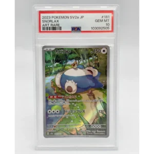 Snorlax 181/165 2023 SV2a Japanese Art Rare PSA Graded 10 Gem Mint