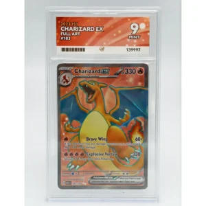 Charizard EX 183/165 2023 151 Full Art Ultra Rare Holo ACE Graded 9 Mint
