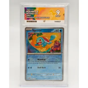 Squirtle 007/165 2023 151 Reverse Holo Pokemon Center ACE Graded 9 Mint