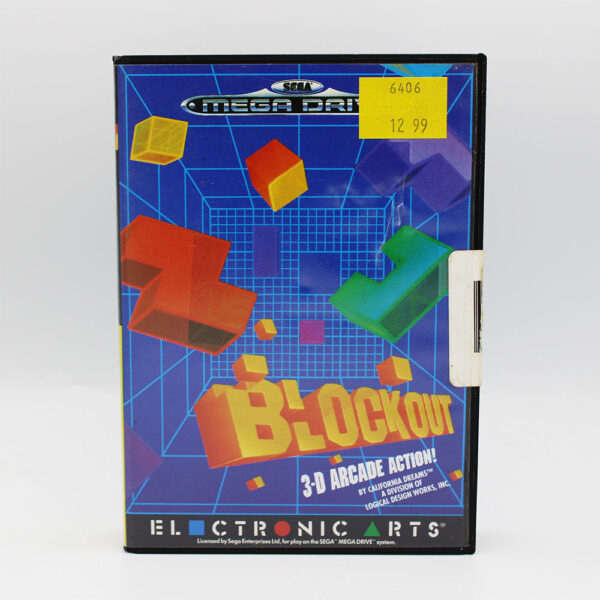 Block Out PAL Game Complete In Box For Sega Mega Drive