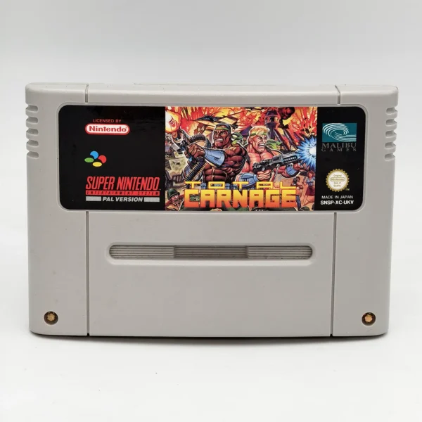 Total Carnage Game PAL Cart Only For Super Nintendo SNES