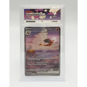 Charizard EX 199/165 2023 151 Special Illustration Rare Holo ACE Graded 9 Mint