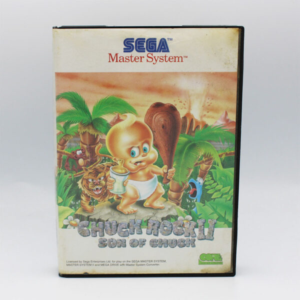 Chuck Rock II Son Of Chuck PAL Game Complete In Box For Sega Master System