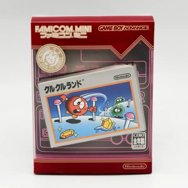 Clu Clu Land Famicom Mini JPN Game Complete In Box For Nintendo Game Boy Advance