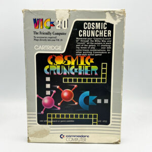 Cosmic Cruncher PAL Game Complete In Box For Commodore Vic 20