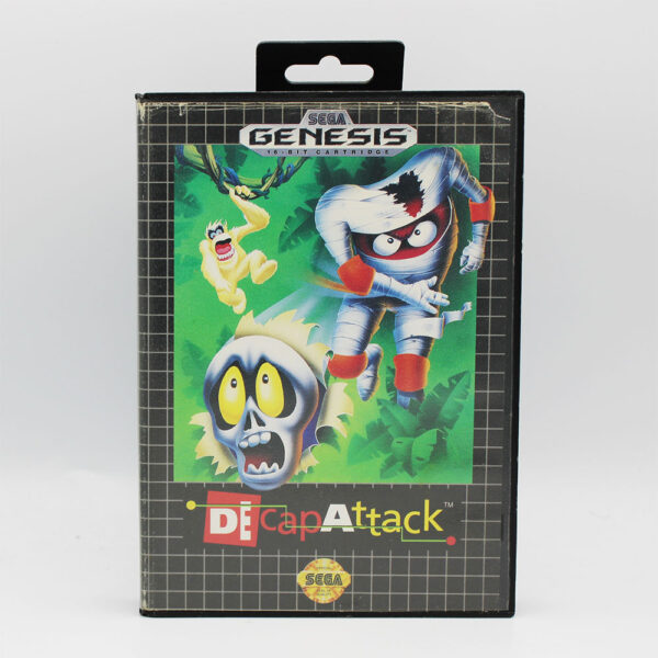 Decap Attack PAL Game Boxed For Sega Mega Drive