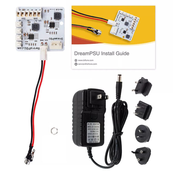 DreamPSU Replacement 12V Power Supply Inc. DC Charger For SEGA DreamCast