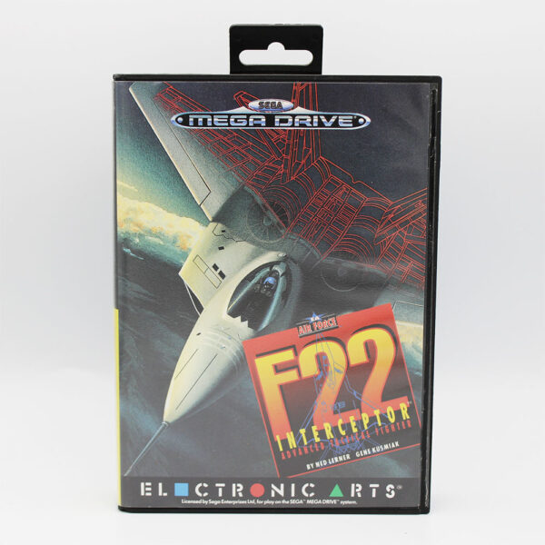 F22 Interceptor PAL Game Complete In Box For Sega Mega Drive