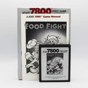 Food Fight PAL Game Complete In Box For Atari 7800