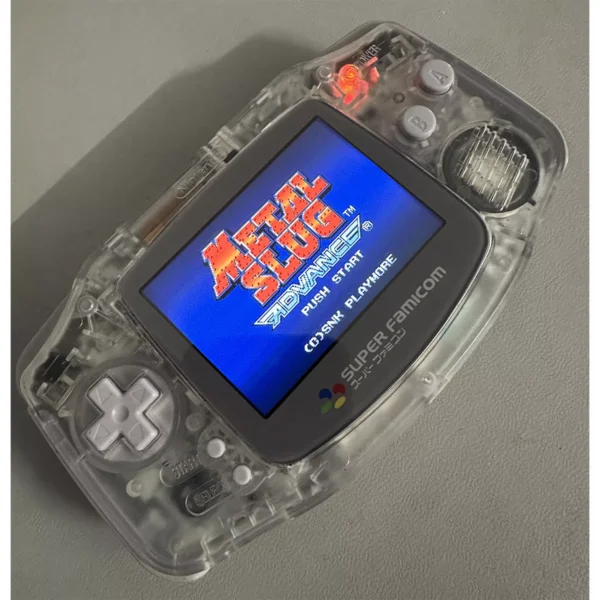 Nintendo Game Boy Advance GBA Crystal Famicom Shell IPS V2 Backlit Screen Modded Console