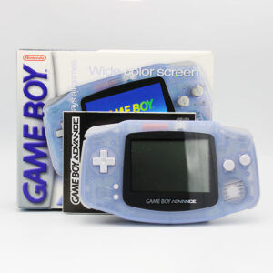 Nintendo Game Boy Advance GBA AGB-001 Glacier Complete In Box PAL Console