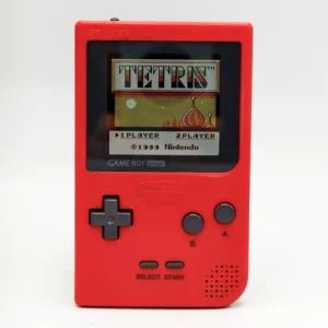 Nintendo Game Boy Pocket GBP Red Shell IPS Backlit Screen Modded Console