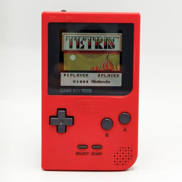 Nintendo Game Boy Pocket GBP Red Shell IPS Backlit Screen Modded Console