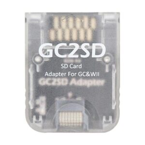 Nintendo Wii / Gamecube GC2SD Micro SD Memory Card Adapter – Transparent