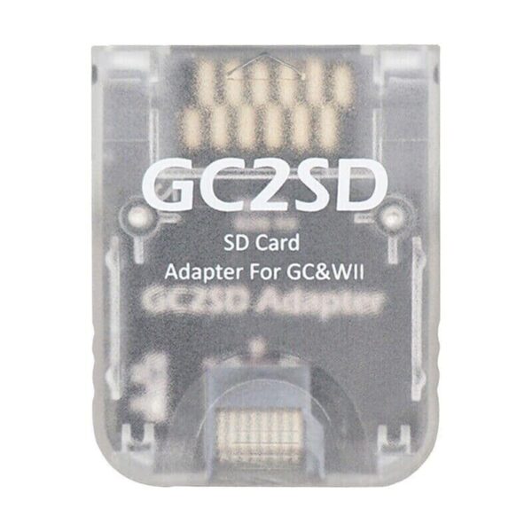Nintendo Wii / Gamecube GC2SD Micro SD Memory Card Adapter - Transparent