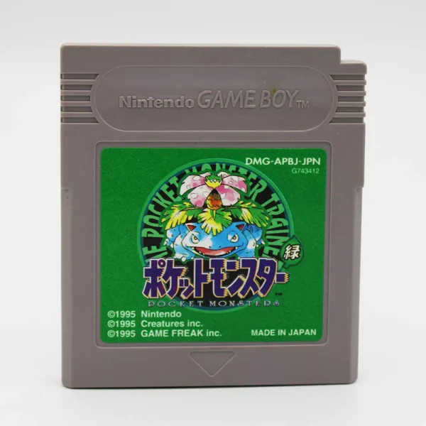 Pokemon Pocket Monsters Green Cart Only JPN Game For Nintendo Game Boy