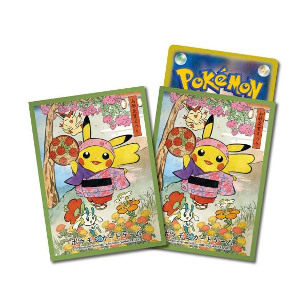 Pokémon Center Deck Shield Hanagasa Festival Ver. (Green) 64 Sleeves