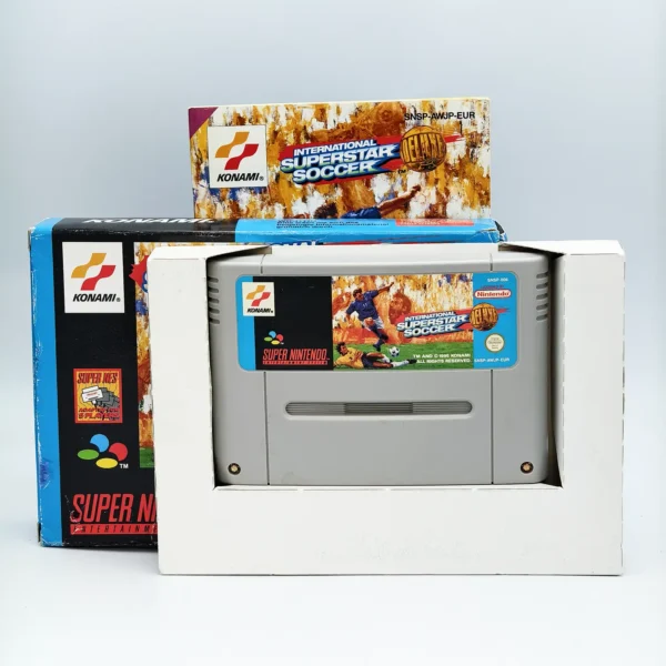 International Superstar Soccer Deluxe PAL Game Complete In Box For Nintendo Super Nintendo SNES