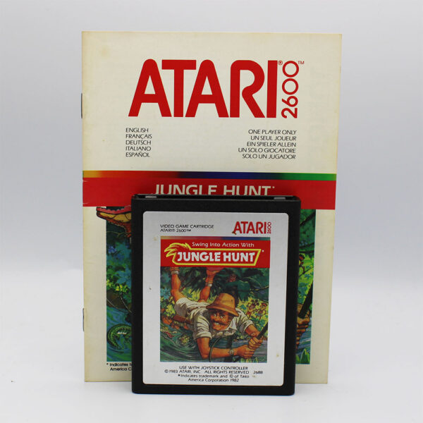 Jungle Hunt PAL Game Cart & Manual Only For Atari 2600