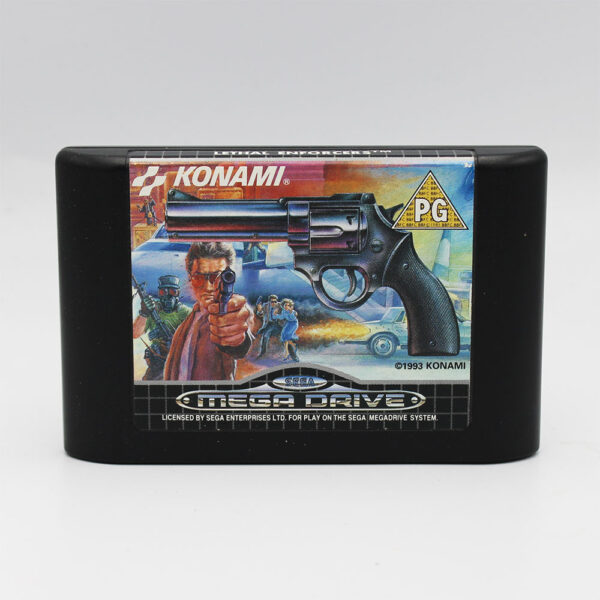 Lethal Enforcers PAL Game Cart Only For Sega Mega Drive
