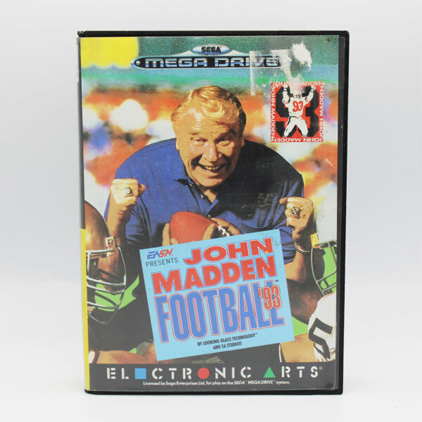 John Madden Football 93 PAL Game Complete In Box For Sega Mega Drive