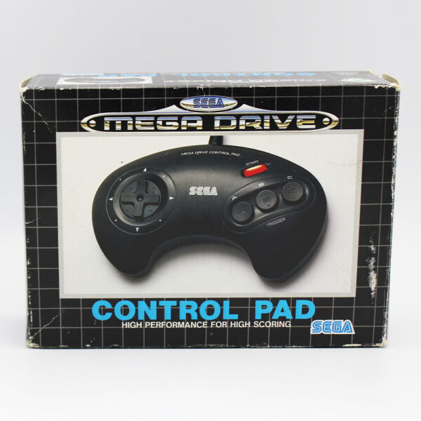 Official 1650-50 Controller PAL Boxed For Sega Mega Drive (Red Start Button)