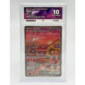Mew EX 053 2023 151 Ultra Black Star Promo Holo ACE Graded 10 Gem Mint