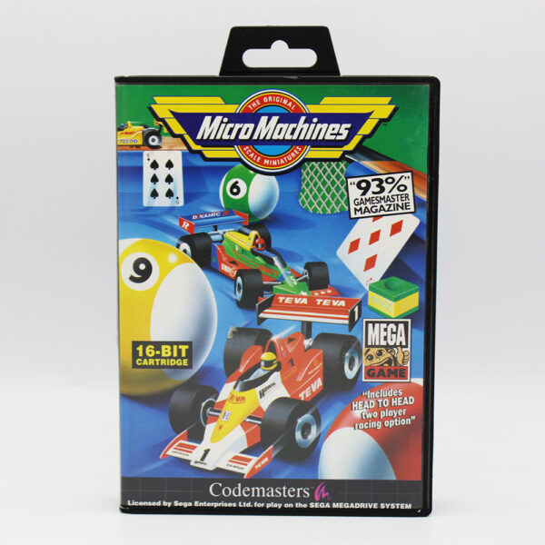 Micro Machines PAL Game Complete In Box For Sega Mega Drive