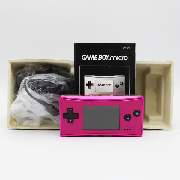 Nintendo Game Boy micro Pink Complete In Box PAL Console