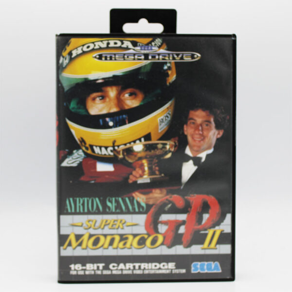 Ayrton Senna's Super Monaco GP II PAL Game Boxed For Sega Mega Drive