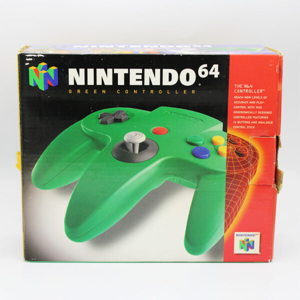 Official NUS-005A Green Controller PAL Boxed For Nintendo N64