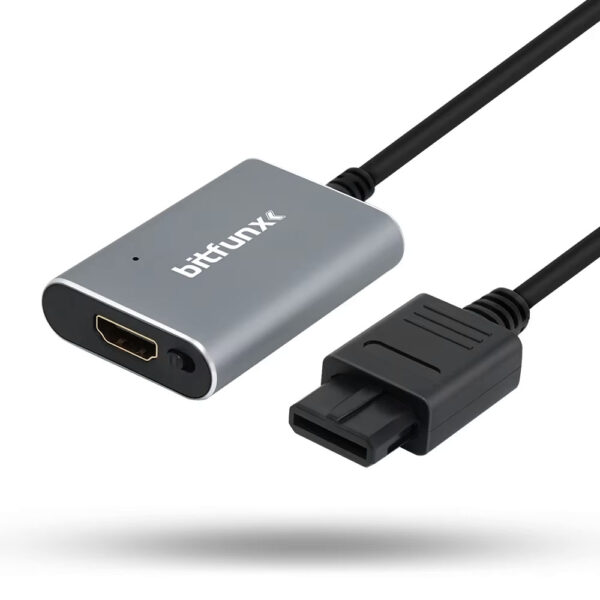 Bitfunx Nintendo Gamecube N64 SNES SFC 720P HDMI Converter Adapter Cable With Aspect Ratio Switch