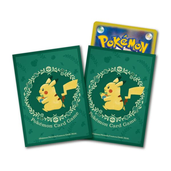 Pokémon Center Deck Shield Pikachu & Berries 64 Sleeves
