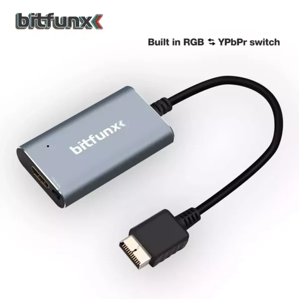 Bitfunx HDMI Converter Adapter Cable 480p 720p 1080p For Sony Playstation 1 & 2