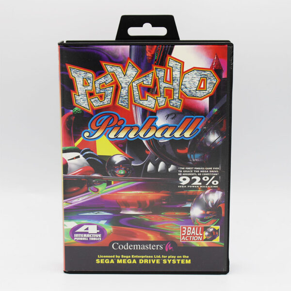 Psycho Pinball PAL Game Complete In Box For Sega Mega Drive