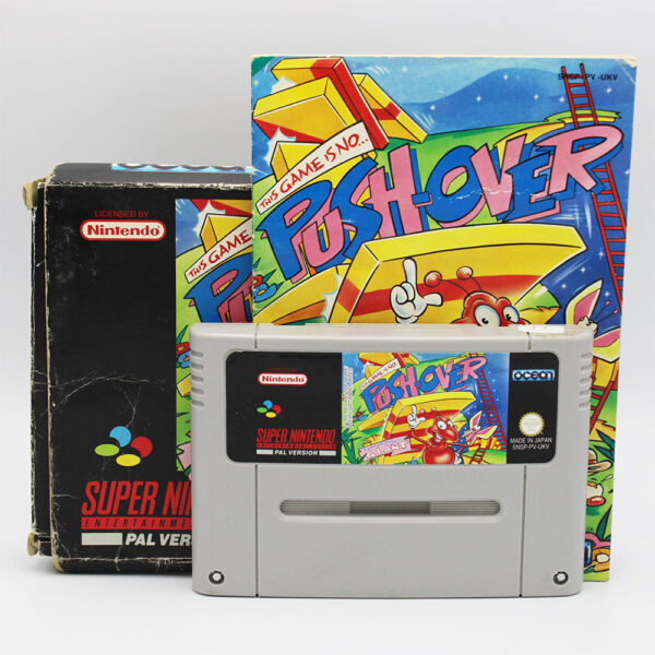 Push-Over PAL Game Complete In Box For Nintendo Super Nintendo SNES