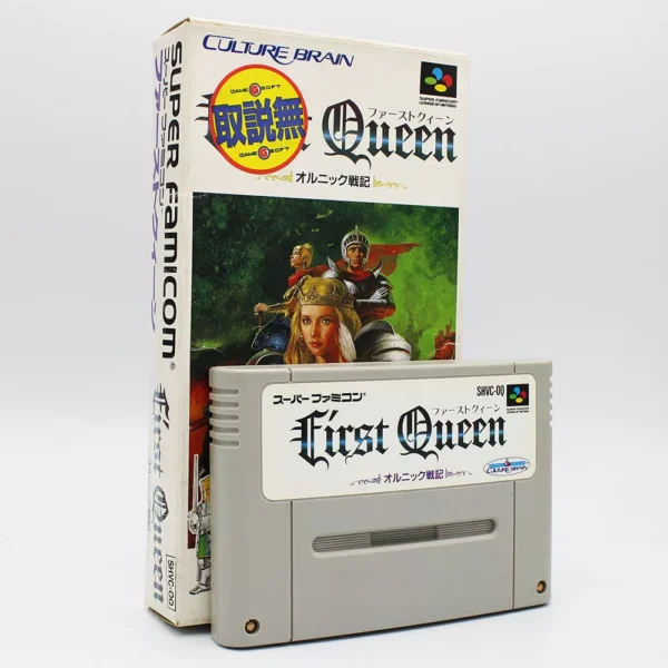 First Queen JPN Game Boxed For Nintendo Super Famicom