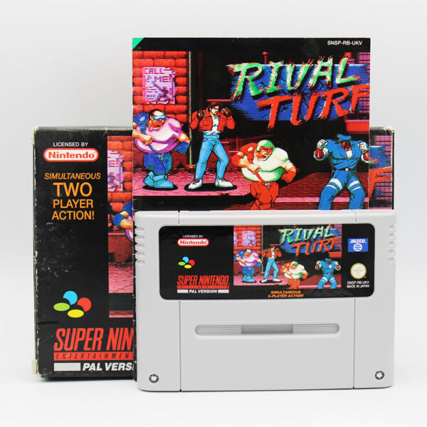 Rival Turf PAL Game Complete In Box For Nintendo Super Nintendo SNES