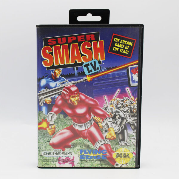 Super Smash TV USA Game Complete In Box For Sega Genesis