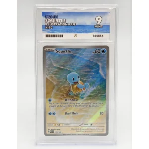 Squirtle 170/165 2023 151 Illustration Rare Holo ACE Graded 9 Mint