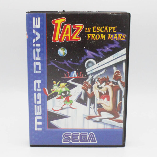 TAZ In Escape From Mars PAL Game Complete In Box For Sega Mega Drive