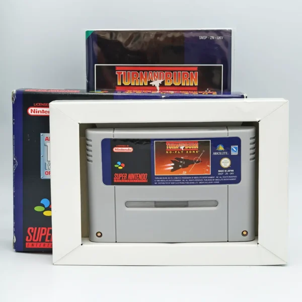 Turn And Burn No-Fly Zone PAL Game Complete In Box For Nintendo Super Nintendo SNES