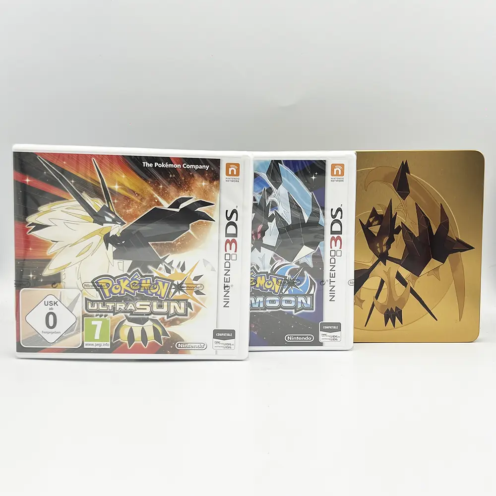 Pokemon Ultra Sun Ultra Moon Ultra Dual Edition New Sealed PAL Game For Nintendo 3DS - RetroFix