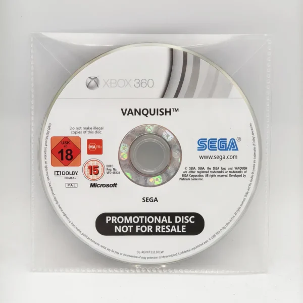 Vanquish PAL Game PROMO Disc For Microsoft Xbox 360
