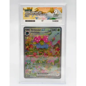 Venusaur EX 198/165 2023 151 Special Illustration Rare Holo ACE Graded 9 Mint