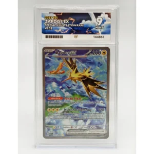 Zapdos EX 202/165 2023 151 Special Illustration Rare Holo ACE Graded 9 Mint