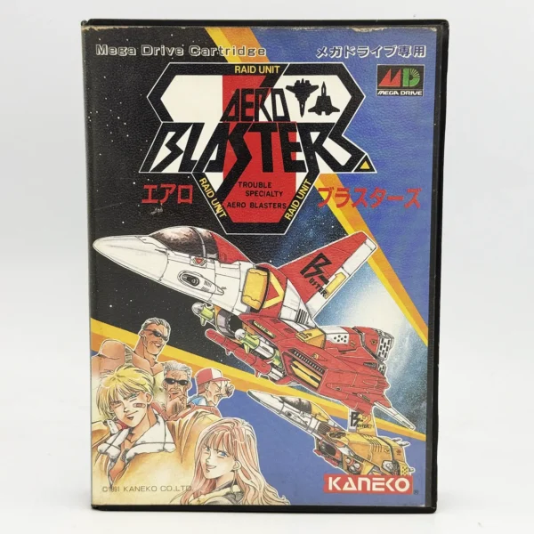 Aero Blasters JPN Game Complete In Box For Sega Mega Drive